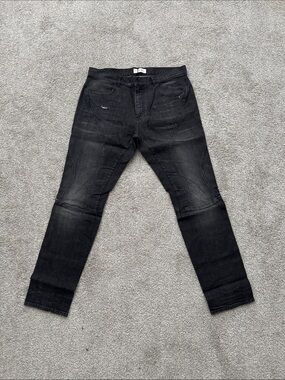 Faith Connexion Men's Black Slim Straight Jeans